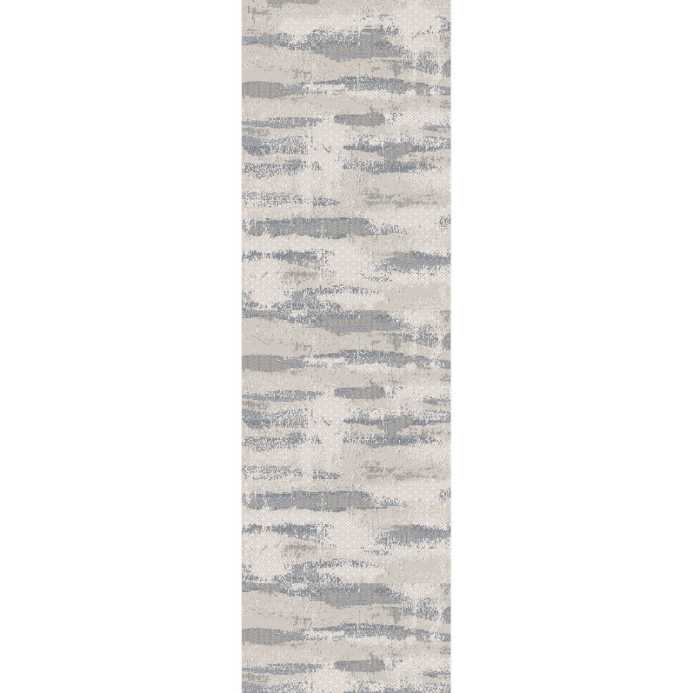 Dynamic Rugs 4636-897 Refine 2.2 Ft. X 7.7 Ft. Finished Runner Rug in Taupe/Silver/Gold